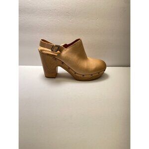 Kork-Ease Women's Natural Nude Darby Heel Clog Sz 10
